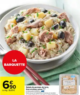 Carrefour Market Salade De Pommes De Terre Thon Et Olives Noires offre