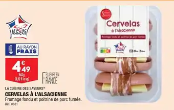 ALDI Cervelas à l'alsacienne offre