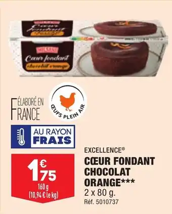ALDI Cœur fondant chocolat orange offre