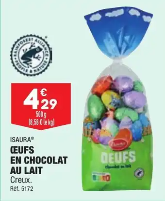 ALDI Œufs en chocolat au lait offre