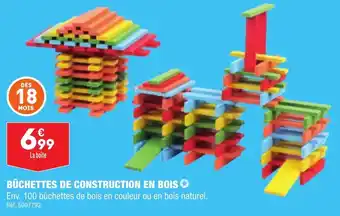 Bûchettes de construction en bois