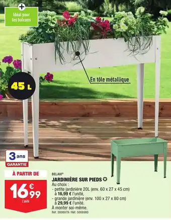 ALDI Jardinière sur pieds offre