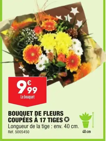 ALDI Bouquet de fleurs coupées à 17 tiges offre