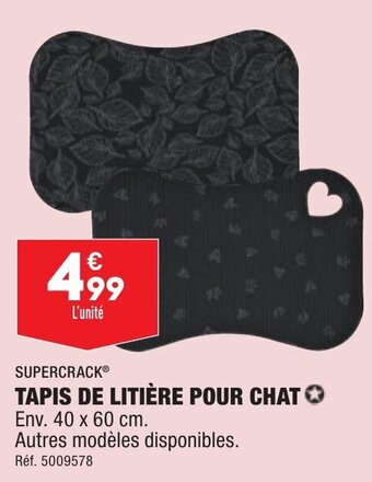 ALDI Tapis de litière pour chat offre