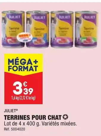 ALDI Terrines pour chat offre