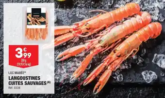 Langoustines cuites sauvages