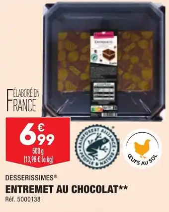 ALDI Entremet au chocolat offre