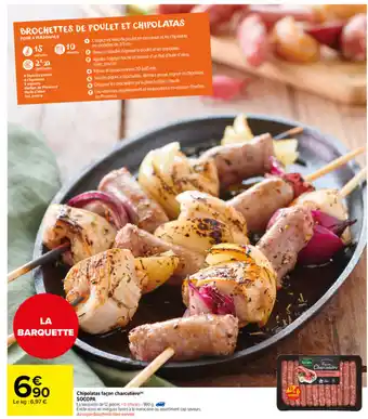 Carrefour Market Chipolatas Façon Charcutière offre