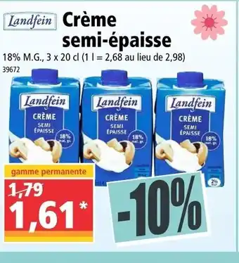 Crème semi-épaisse