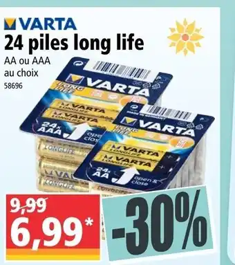 Norma 24 piles long life offre