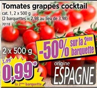Norma Tomates grappes cocktail offre