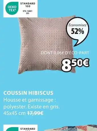 JYSK Coussin hibiscus offre