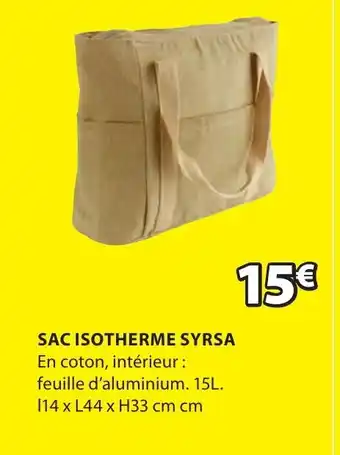 JYSK Sac isotherme syrsa offre
