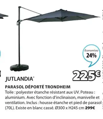 JYSK Parasol déporté Trondheim offre