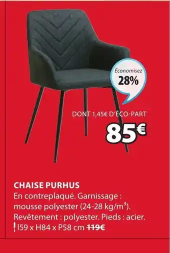 JYSK Chaise purhus offre