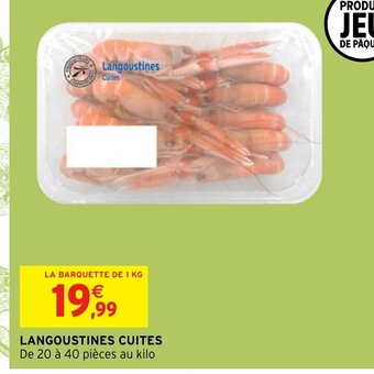 Intermarché Langoustines cuites offre