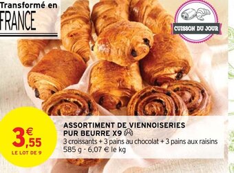 Intermarché Assortiment de viennoiseries pur beurre offre