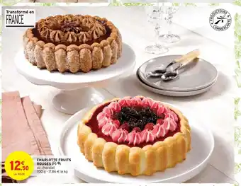 Intermarché Charlotte fruits rouges offre