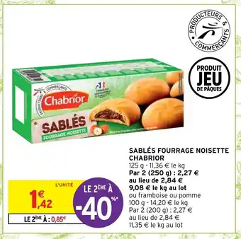 Intermarché Sablé Fourrage Noisette Chabrior offre