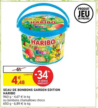 Intermarché Seau De Bonbons Garden Edition Haribo offre