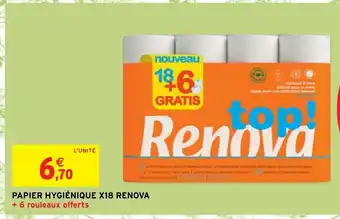 Intermarché Papier Hygiénique X18 Renova offre