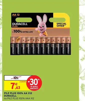 Pile Plus 100% AA X12 Duracell