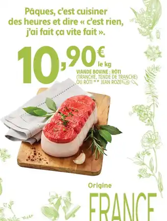 Intermarché Hyper Viande Bovine : ROTI offre