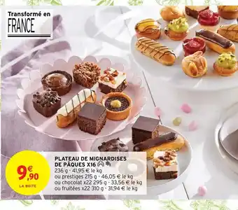 Intermarché Hyper Plateau De Mignardises De Paques X16 offre