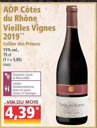 Norma Aop Côtes de Rhône vieilles vignes 2019 offre