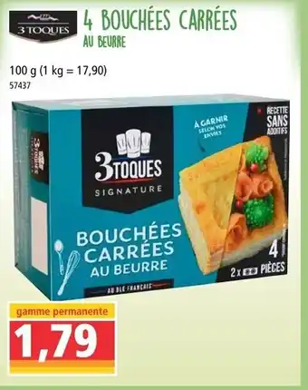 Norma 4 bouchées carrées offre