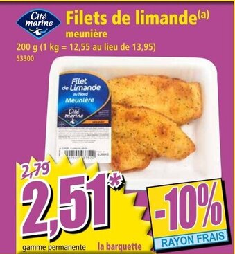 Norma Filets de limande offre