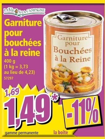 Norma Garniture pour bouchées à la reine offre