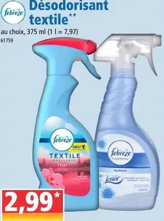 Norma Désodorisant textile offre