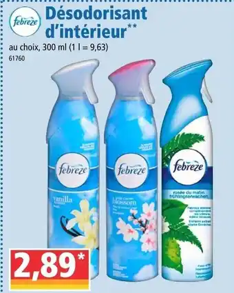 Norma Désodorisant d'intérieur offre