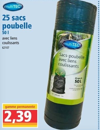 Norma 25 Sacs poubelle offre