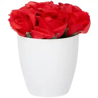 Action Roses artificielles en pot offre