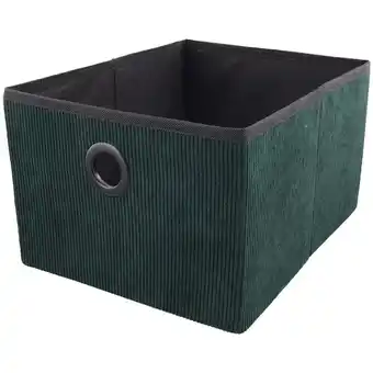 Panier de rangement pliable en velours cÎtelé