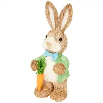 Lapin de pĂąques en paille