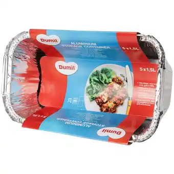 Action Bacs de conservation en aluminium dumil offre