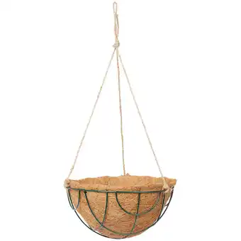 Suspension à plantes métal et coco