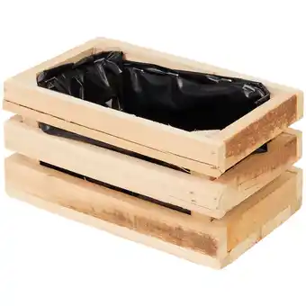Action Bac à fleurs en bois petit format offre