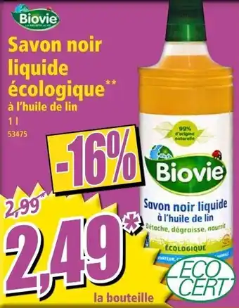 Norma Savon noir liquide écologique offre