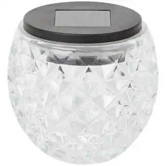 Action Lampe solaire bol en verre offre