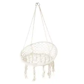 Action Chaise suspendue en macramé offre