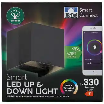 Action Applique murale led intelligente pour l'extérieur lsc smart connect offre