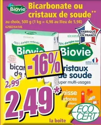 Norma Bicarbonate ou cristaux de soude offre