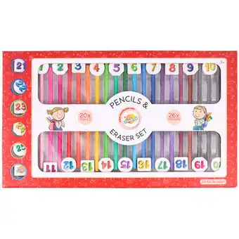 Action Crayons de couleur et gommes offre