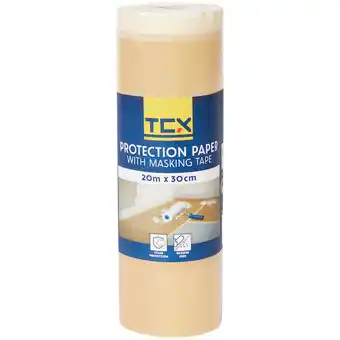 Ruban de masquage avec papier tcx