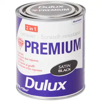 Peinture acrylique dulux noir satiné
