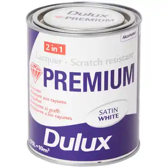 Action Peinture acrylique dulux satin white offre